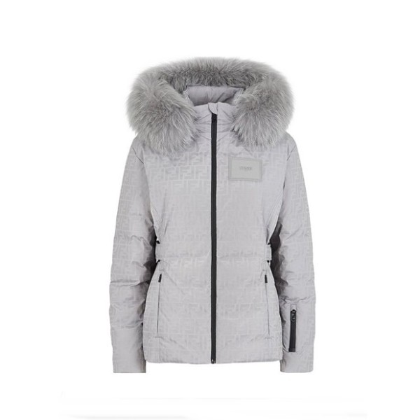 ✨펜디 여성 구스다운 그레이 패딩 - Fendi Womens Gray Padding - fe12x
