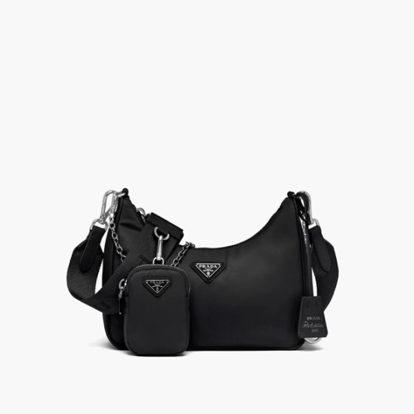 ✨프라다 여성 블랙 호보백 - Prada Womens Black Hobo Bag - pr167x