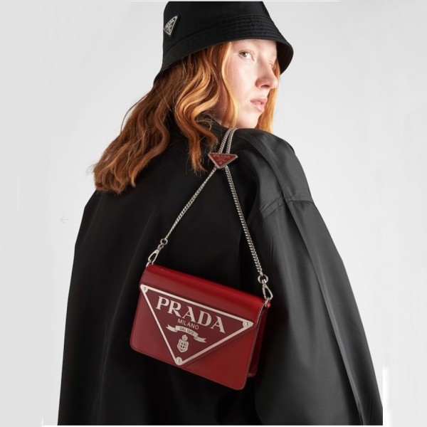 ✨프라다 여성 레드 숄더백 - Prada Womens Red Shoulder Bag - pr177x