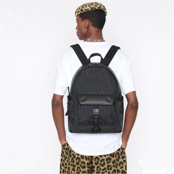✨디올 남성 오블리크 블랙 백팩 - Dior Mens Black Back Pack - di169x