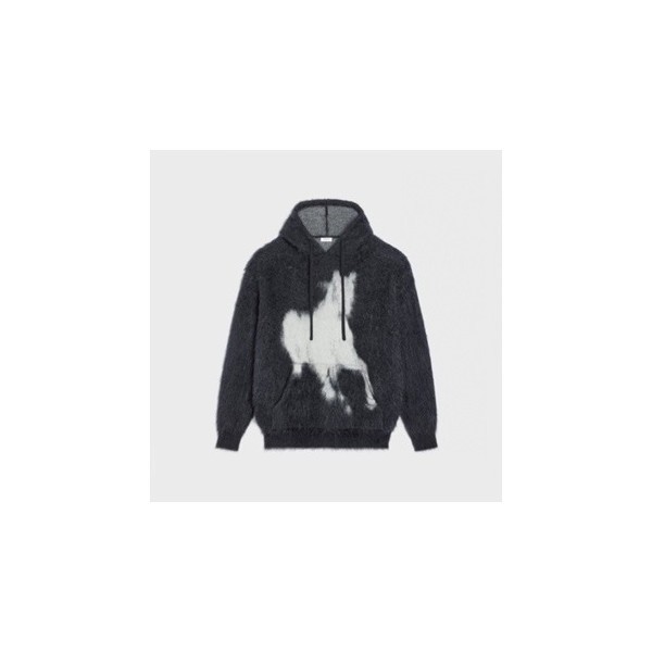 ✨셀린느 남성 캐쥬얼 블랙 후드티 - Celine Mens Black Hoodie - ce30x