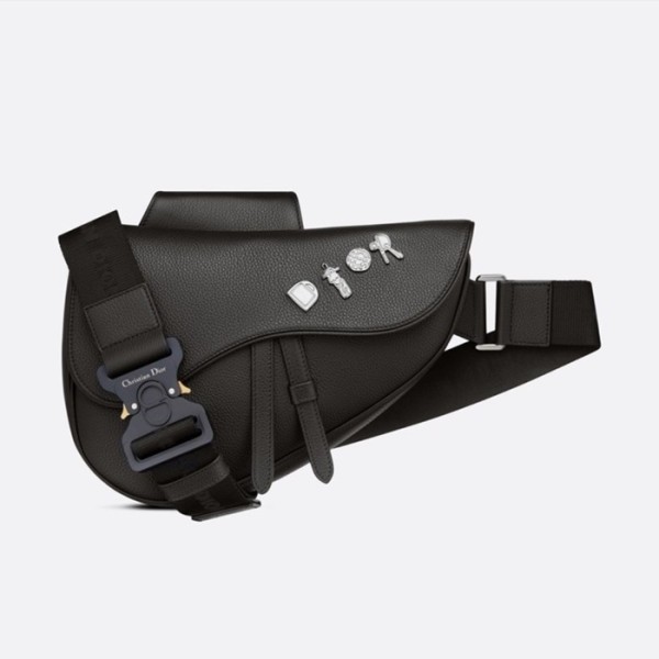 ✨디올 남성 블랙 새들백 - Dior Men Black Saddle Bag - di176x