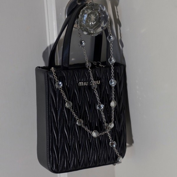 ✨미우미우 여성 블랙 핸드백 - Miumiu Womens Black Hand Bag - miu273x
