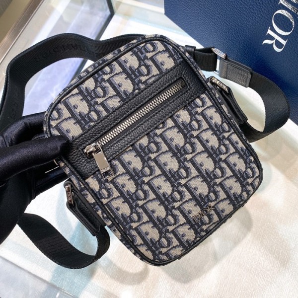 ✨디올 남성 네이비 오블리크 카메라백 - Dior Mens Navy Camera Bag - di243x