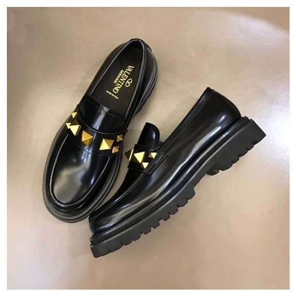 ✨발렌티노 남성 블랙 로퍼 - Valentino Mens Black Loafer - val393x