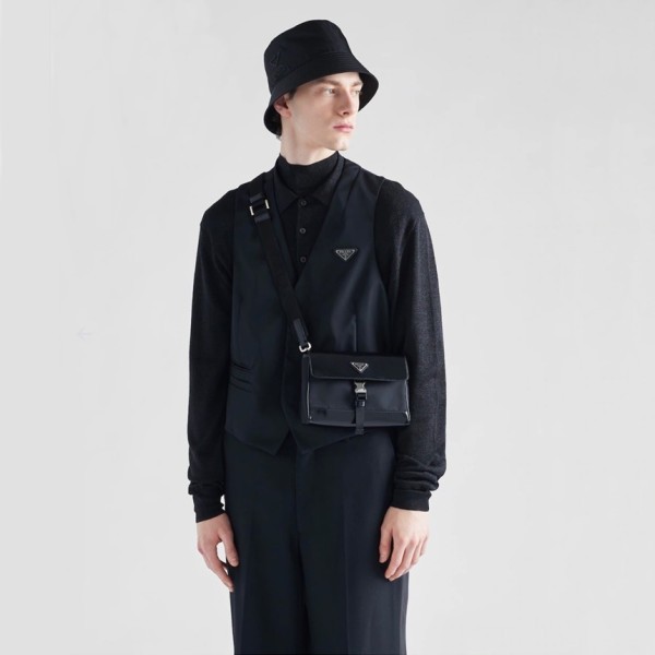 ✨프라다 남성 블랙 플랩백 - Prada Mens Black Cross Bag - pr302x