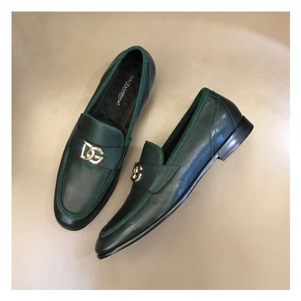 ✨돌체앤가바나 남성 그린 로퍼 - Dolce&Gabbana Mens Green Loafer - dol410x