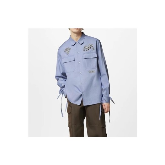 ❤루이비통 남성 블루 셔츠 - Louis vuitton Mens Blue Tshirts - lv508x