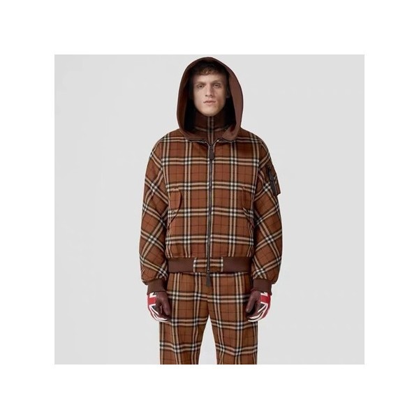 ✨버버리 남성 체크 브라운 자켓 - Burberry Mens Brown Jackets - bu97x