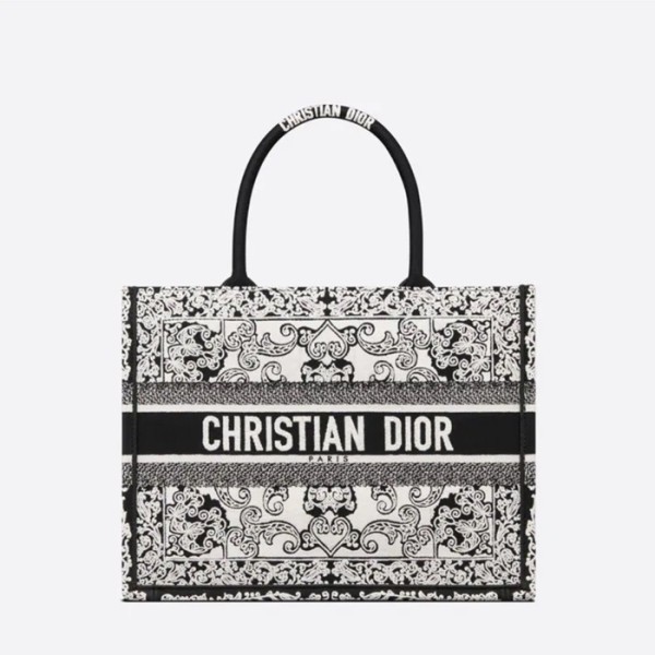 ✨디올 남/녀 블랙 북토트 - Dior Unisex Black Book Tote - di309x