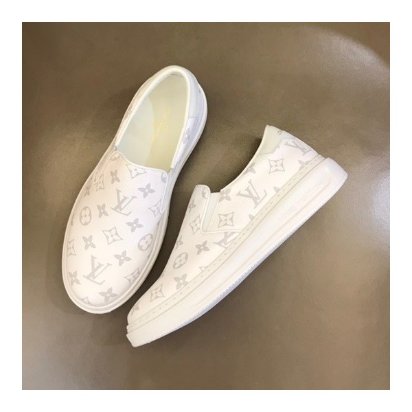 ✨루이비통 남성 모던 화이트 로퍼 - Louis vuitton Mens White Loafer - lv545x