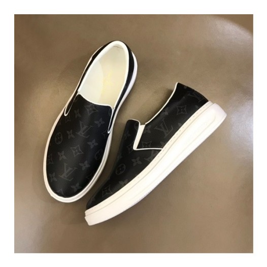 ❤루이비통 남성 모던 블랙 로퍼 - Louis vuitton Mens Black Loafer - lv547x
