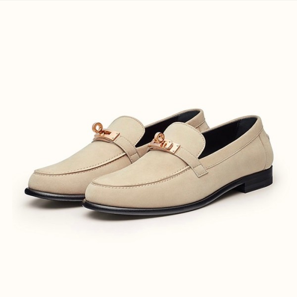 ✨에르메스 여성 시그니처 베이지 로퍼 - Hermes Womens Beige Loafer - he78x
