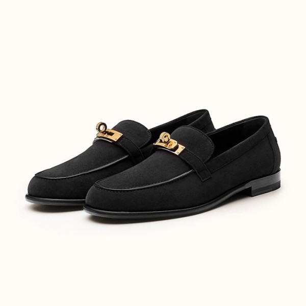 ✨에르메스 여성 시그니처 블랙 로퍼 - Hermes Womens Black Loafer - he79x