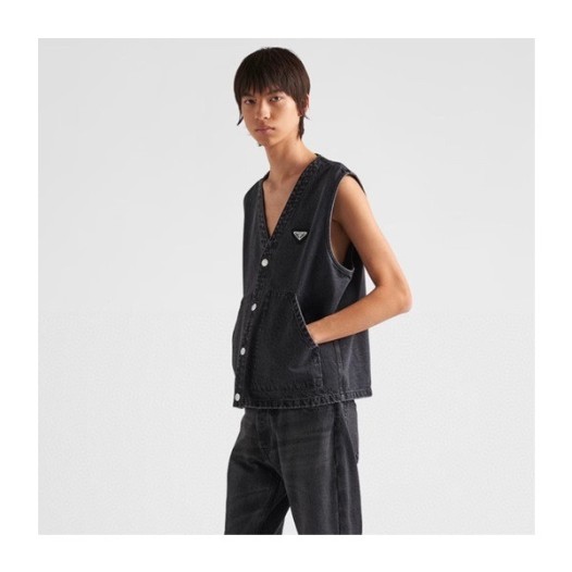 ❤프라다 남성 블랙 베스트 - Prada Mens Black Vest - pr341x