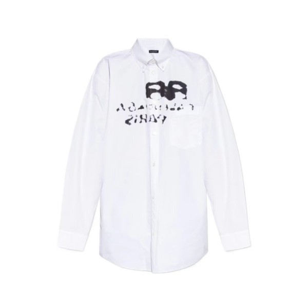 ✨발렌시아가 트렌디 남성 화이트 셔츠 - Balenciaga Mens White Tshirts - ba219x