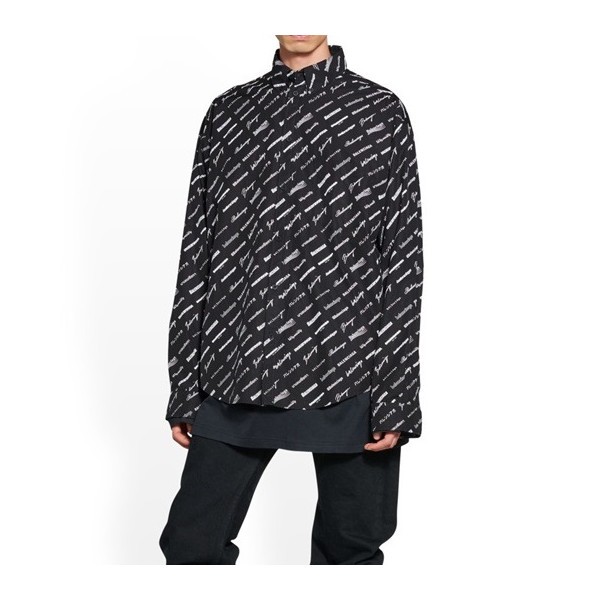 ✨발렌시아가 트렌디 남성 블랙 셔츠 - Balenciaga Mens Black Tshirts - ba220x