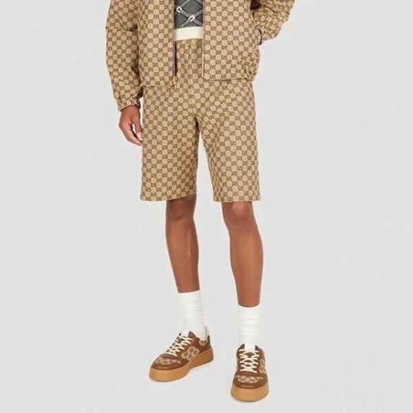 ✨구찌 남성 캐쥬얼 카멜 반바지 - Gucci Mens Camel Half-pants - gu374x