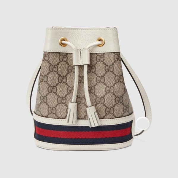 ✨구찌 여성 화이트 버킷백 - Gucci Womens White Bucket Bag - gu418x