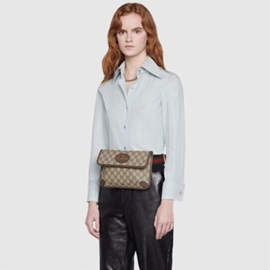 ❤구찌 여성 브라운 GG Supreme 힙색 - Gucci Womens Brown Hip-sack - gu429x