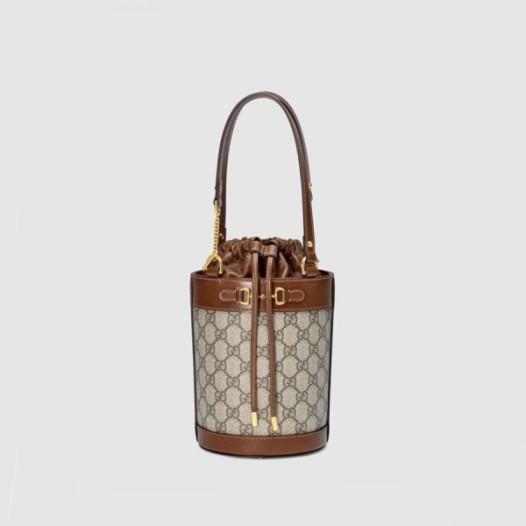 ❤구찌 여성 GG Supreme 브라운 버킷백 - Gucci Womens Brown Bucket Bag - gu433x