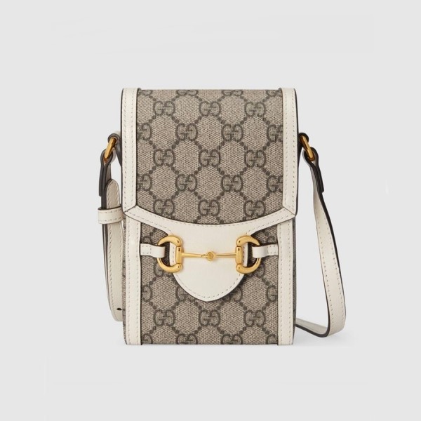 ✨구찌 남/녀 화이트 미니 홀스빗 폰백 - Gucci Unisex White Mini Bag - gu528x