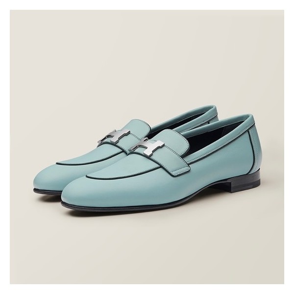 ✨에르메스 여성 블루 파리 로퍼 - Hermes Womens Blue Loafer - he139x