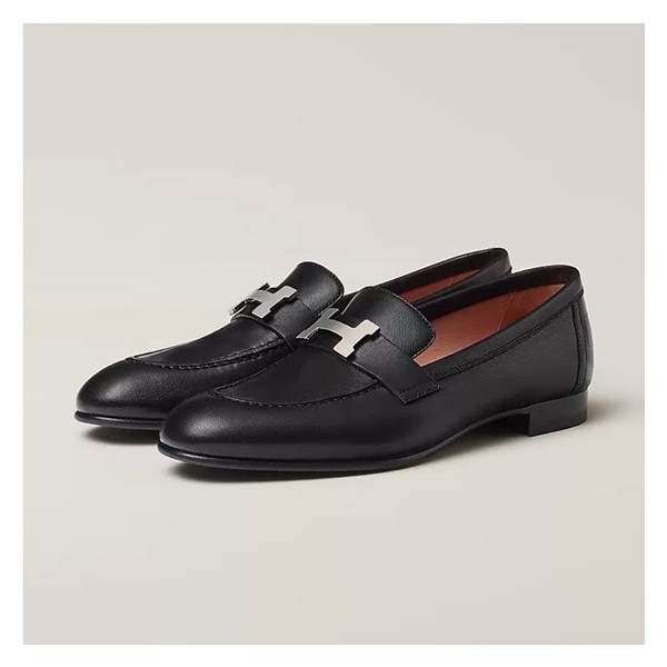 ✨에르메스 여성 블랙 파리 로퍼 - Hermes Womens Black Loafer - he140x