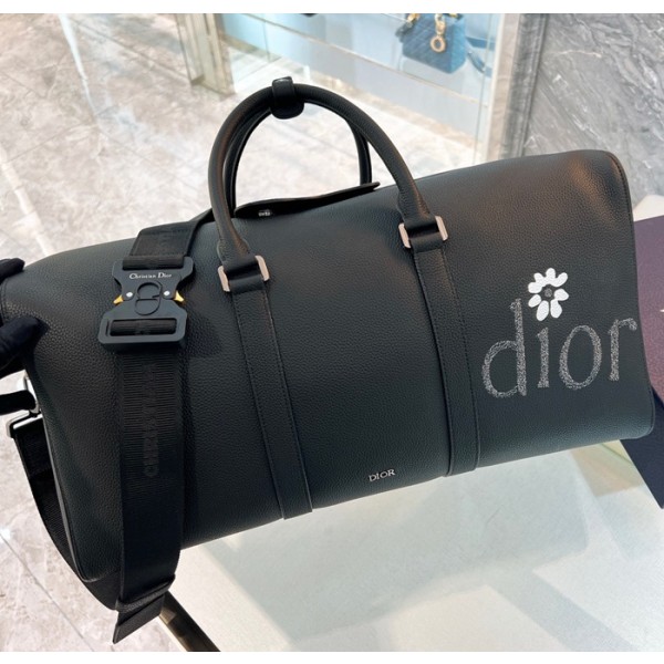 ✨디올 남성 Lingot 블랙 키폴 - Dior Mens Black Keepall - di363x