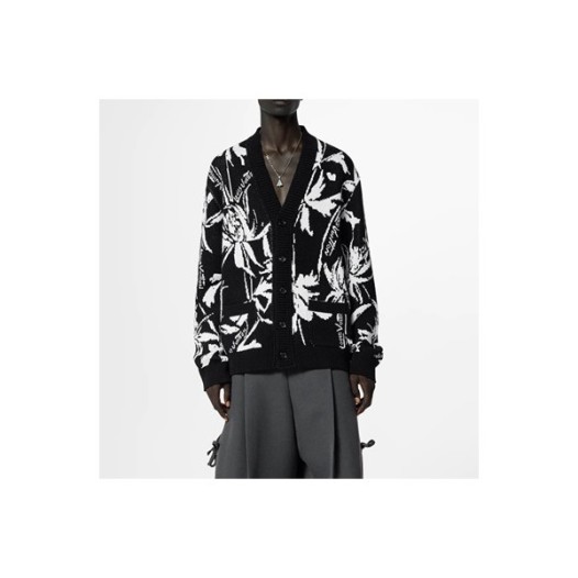 ❤루이비통 남성 블랙 브이넥 가디건 - Louis vuitton Mens Black Cardigan - lv713x