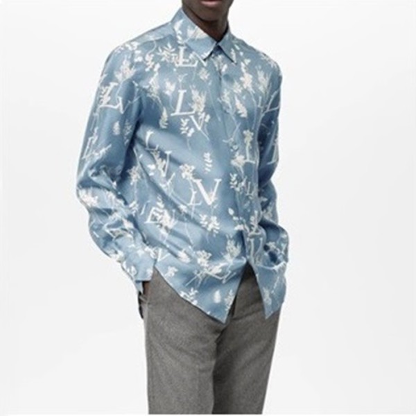 ✨루이비통 남성 블루 셔츠 - Louis vuitton Mens Blue Tshirts - lv715x