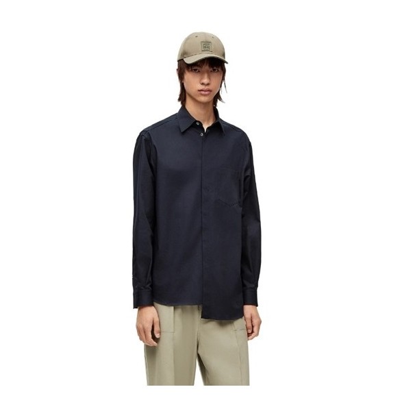 ✨로에베 남성 클래식 네이비 셔츠 - Loewe Mens Navy Tshirts - loe713x