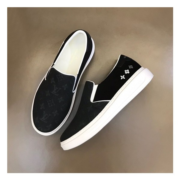 ✨루이비통 남성 모던 블랙 로퍼 - Louis vuitton Mens Black Loafer - lv744x