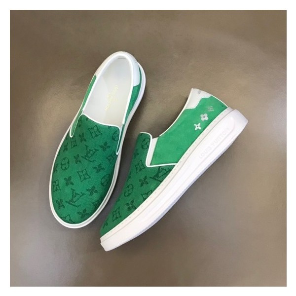 ✨루이비통 남성 모던 그린 로퍼 - Louis vuitton Mens Green Loafer - lv745x