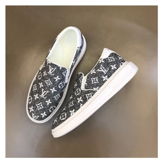 ❤루이비통 남성 모던 블랙 로퍼 - Louis vuitton Mens Black Loafer - lv749x
