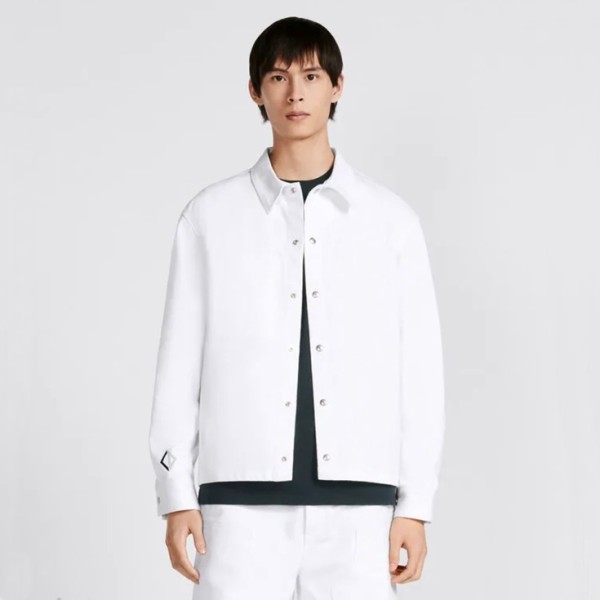 ✨디올 남성 화이트 자켓 - Dior Mens White Jackets - di421x