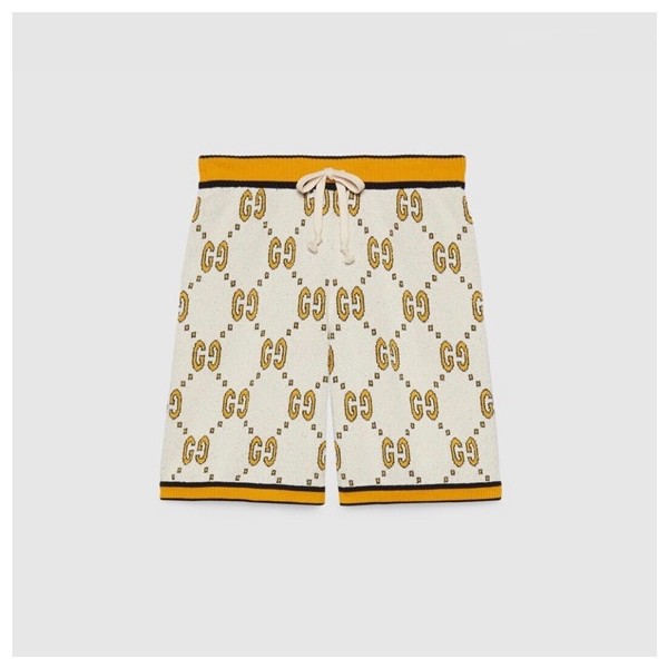 ✨구찌 남성 캐쥬얼 화이트 반바지 - Gucci Mens White Half-pants - gu595x