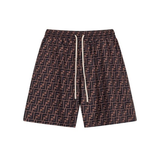 ❤펜디 남성 캐쥬얼 브라운 반바지 - Fendi Mens Brown Half-pants - fe102x