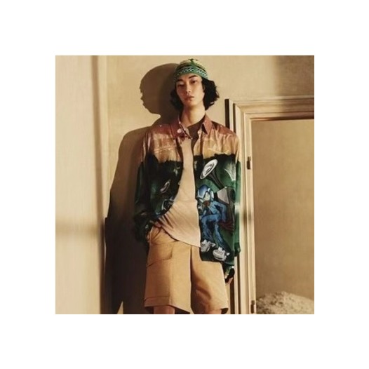 ❤루이비통 남성 그린 셔츠 - Louis vuitton Mens Green Tshirts - lv815x