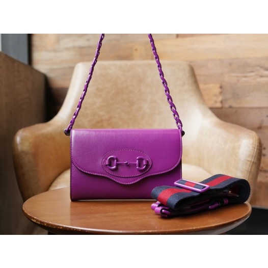 ❤구찌 여성 퍼플 미니 홀스빗 폰백 - Gucci Womens Purple Phone Bag - gu615x
