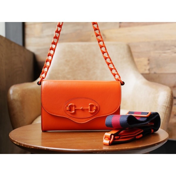 ✨구찌 여성 오렌지 미니 홀스빗 폰백 - Gucci Womens Orange Phone Bag - gu616x