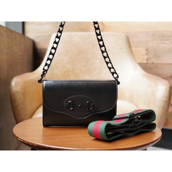 ✨구찌 여성 블랙 미니 홀스빗 폰백 - Gucci Womens Black Phone Bag - gu618x
