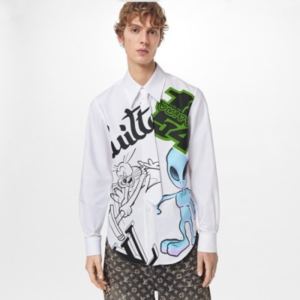 ✨루이비통 남성 화이트 셔츠 - Louis vuitton Mens White Tshirts - lv909x
