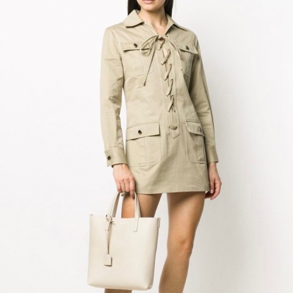 ✨입생로랑 여성 화이트 쇼핑백 - Saint Laurent Womens White Shopping Bag - ysl796x