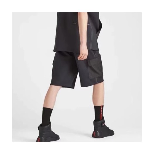 ❤프라다 남성 캐쥬얼 블랙 반바지 - Prada Mens Black Half-pants - di500x