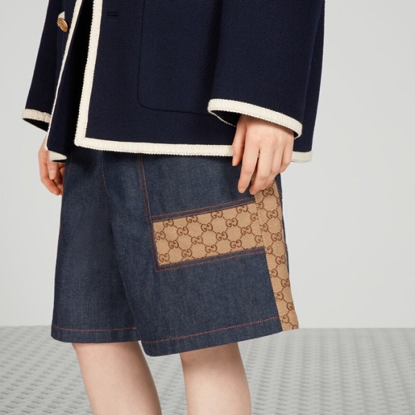 ✨구찌 남성 캐쥬얼 블루 반바지 - Gucci Mens Blue Half-pants - gu676x