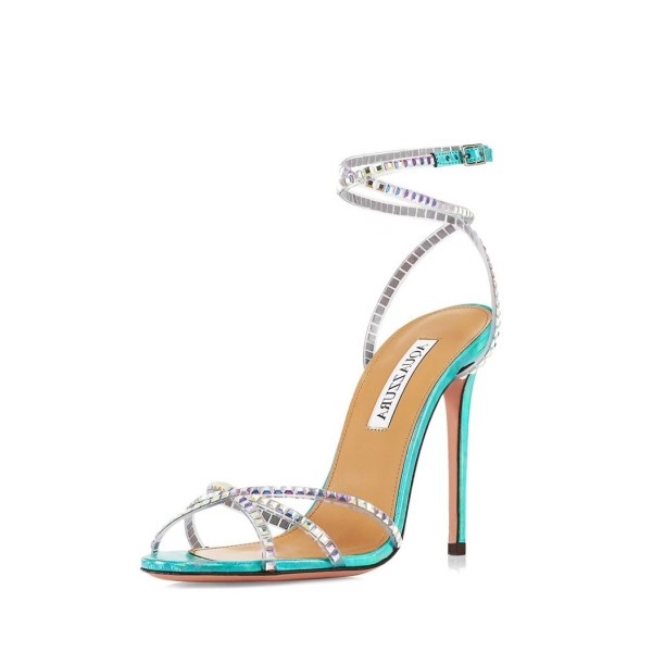 ✨아쿠아주라 여성 블루 하이힐 - Aquazzura Womens Blue High-heels - aq16x