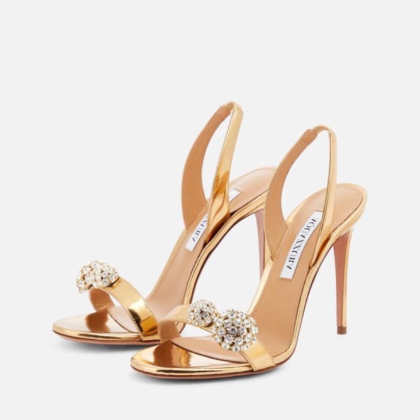 ✨아쿠아주라 여성 골드 하이힐 - Aquazzura Womens Gold High-heels - aq17x