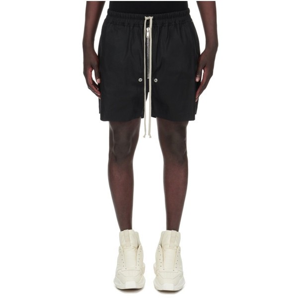 ✨릭오웬스 남성 블랙 반바지 - Rick Owens Mens Black Half-pants - ric124x