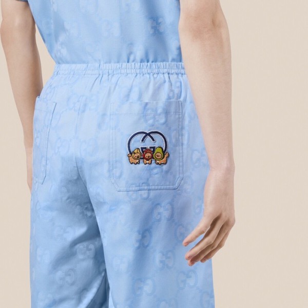 ✨구찌 남성 캐쥬얼 블루 반바지 - Gucci Mens Blue Half-pants - gu742x